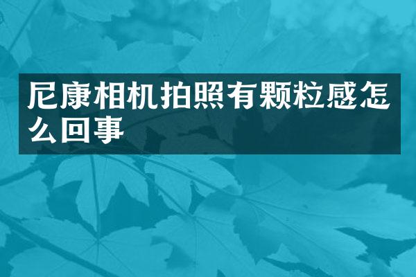 尼康相机拍照有颗粒感怎么回事