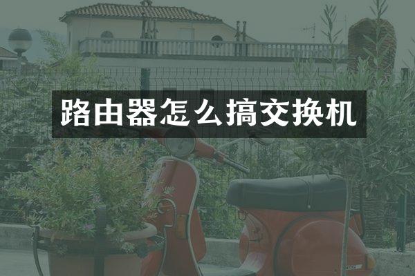 路由器怎么搞交换机