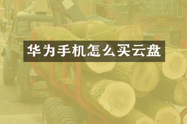 华为手机怎么买云盘