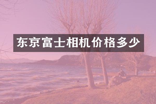 东京富士相机价格多少