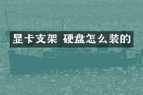 显卡支架 硬盘怎么装的