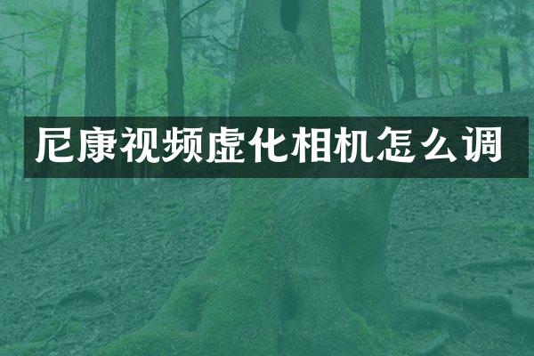 尼康视频虚化相机怎么调