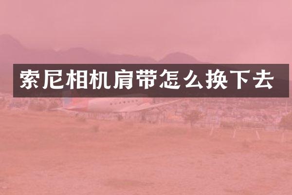 相机肩带怎么换下去