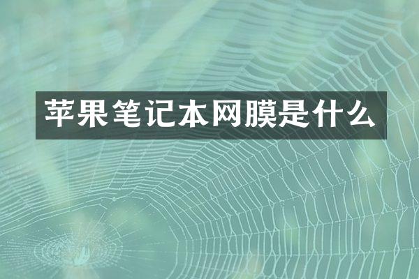 苹果笔记本网膜是什么