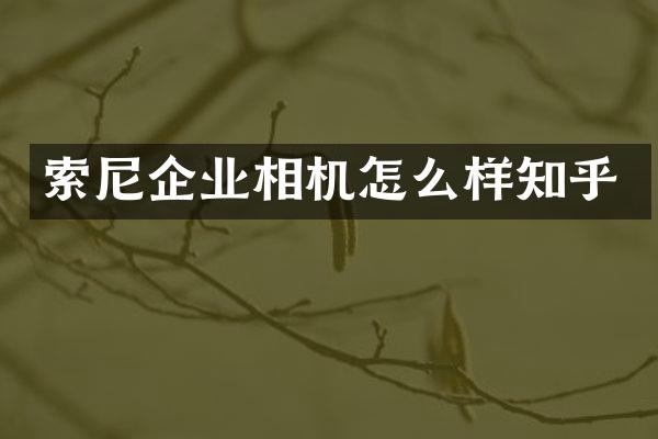 企业相机怎么样知乎