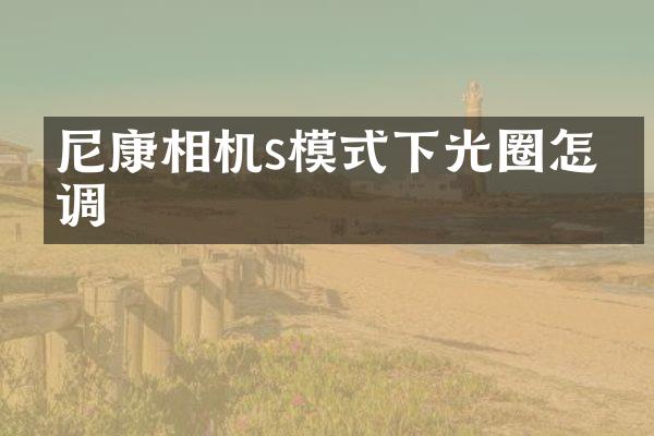 尼康相机s模式下光圈怎么调