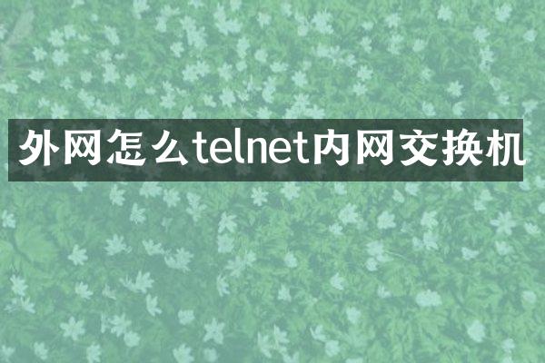 外网怎么telnet内网交换机