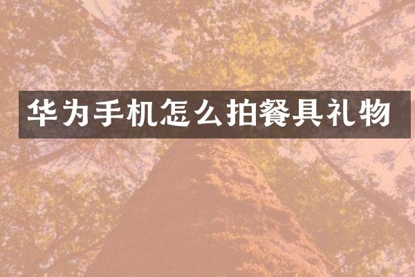 华为手机怎么拍餐具礼物