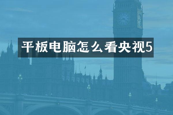 平板电脑怎么看央视5