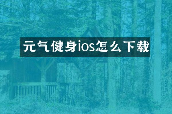 元气健身ios怎么下载
