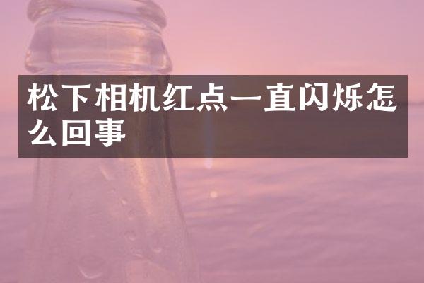 相机红点一直闪烁怎么回事