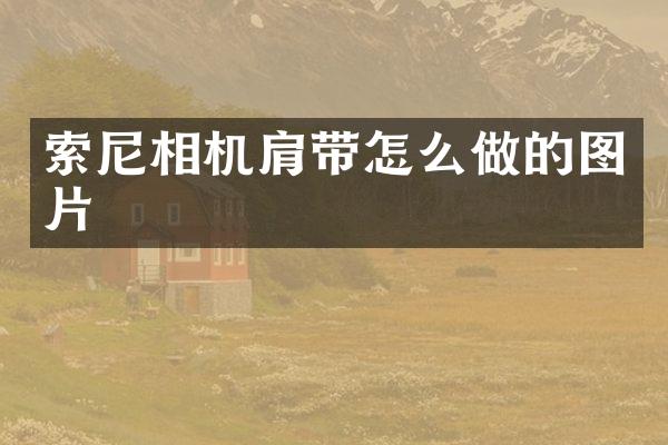 相机肩带怎么做的图片