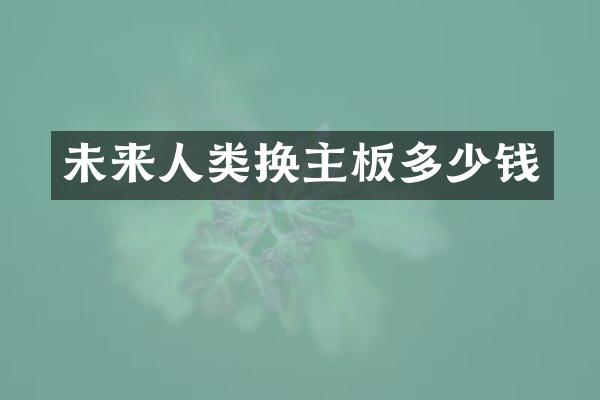 未来人类换主板多少钱