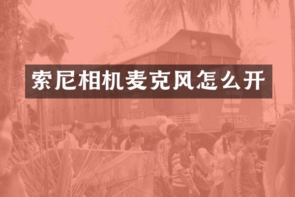 相机麦克风怎么开