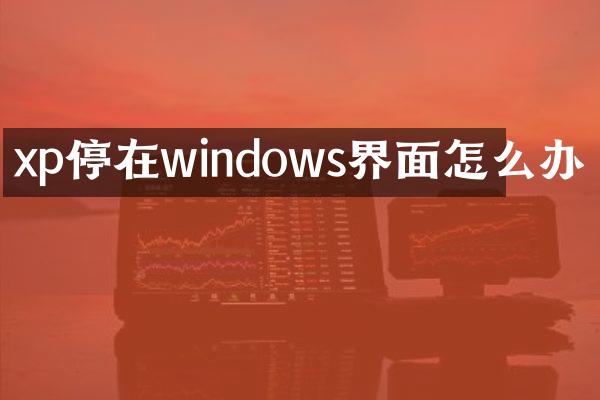 xp停在windows界面怎么办