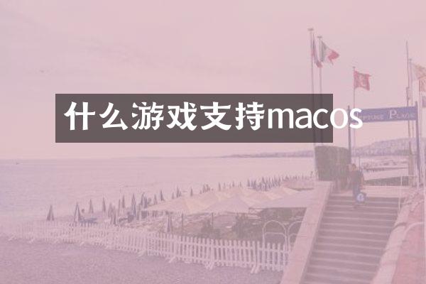 什么游戏支持macos