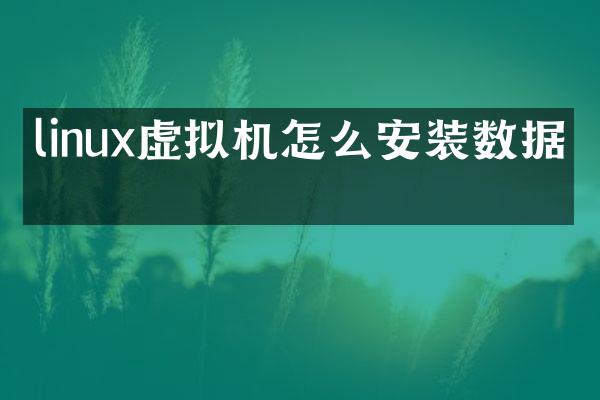 linux虚拟机怎么安装数据库