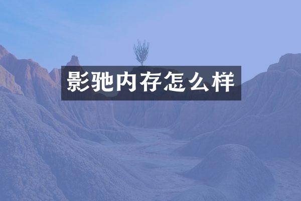 影驰内存怎么样