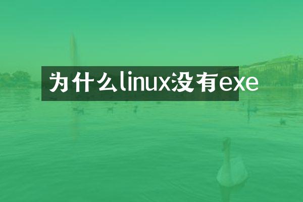 为什么linux没有exe
