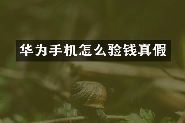 华为手机怎么验钱真假