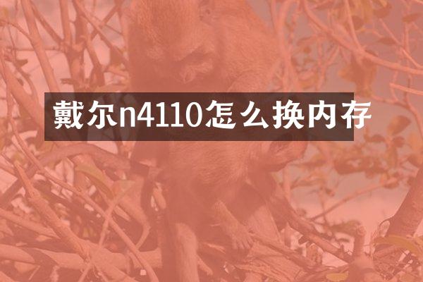 戴尔n4110怎么换内存
