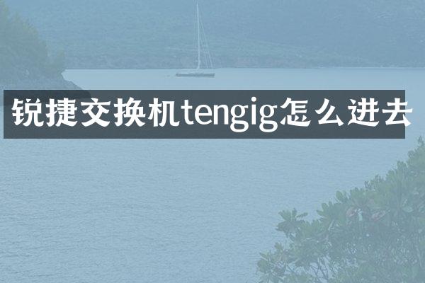 锐捷交换机tengig怎么进去