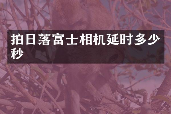拍日落富士相机延时多少秒