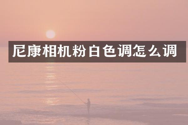 尼康相机粉白色调怎么调