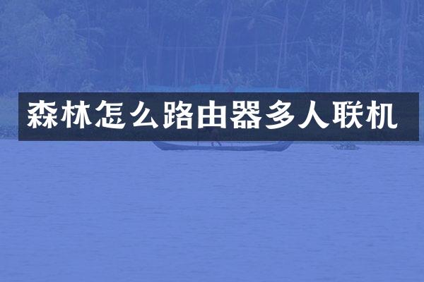 森林怎么路由器多人联机