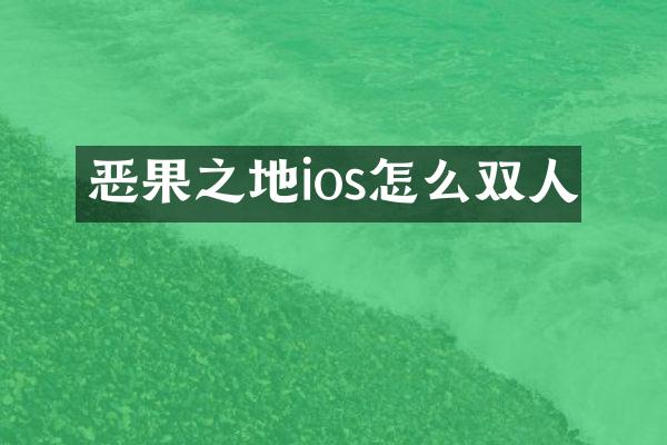 恶果之地ios怎么双人