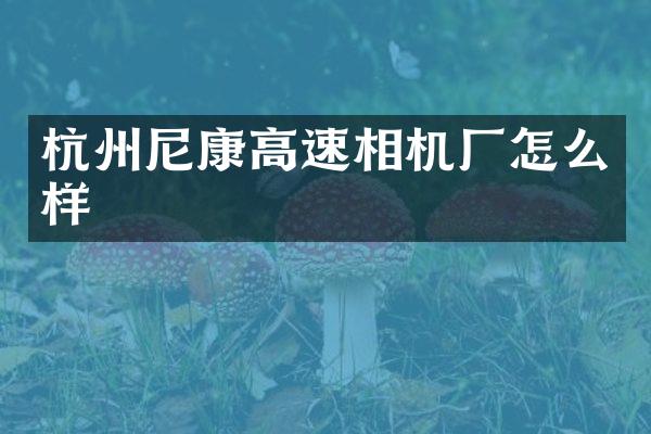 杭州尼康高速相机厂怎么样