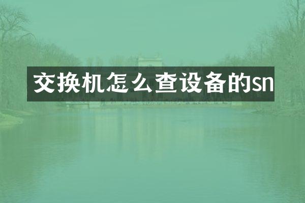 交换机怎么查设备的sn
