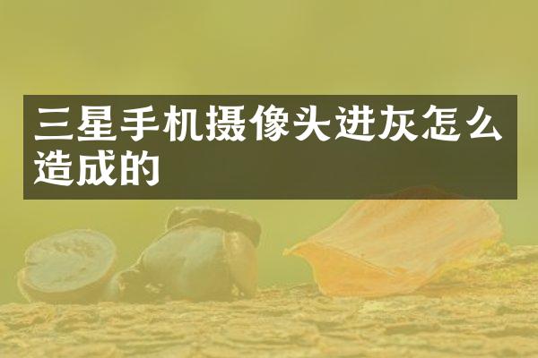 三星手机摄像头进灰怎么造成的