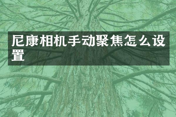 尼康相机手动聚焦怎么设置
