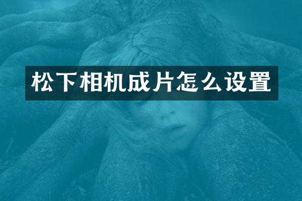相机成片怎么设置
