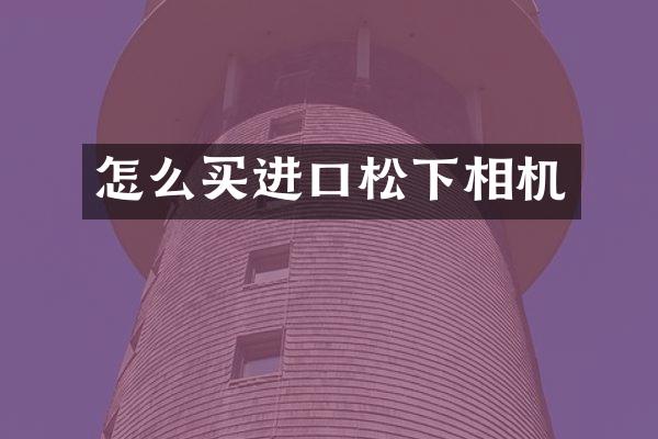 怎么买进口相机
