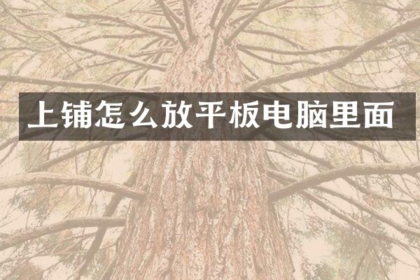 上铺怎么放平板电脑里面