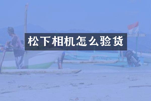 相机怎么验货