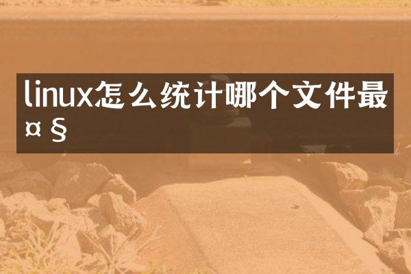 linux怎么统计哪个文件最大