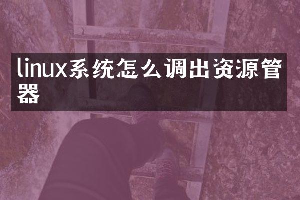 linux系统怎么调出资源管理器