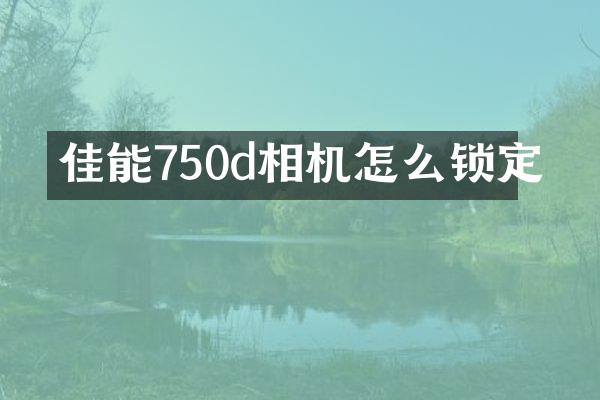 佳能750d相机怎么锁定