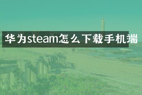 华为steam怎么下载手机端