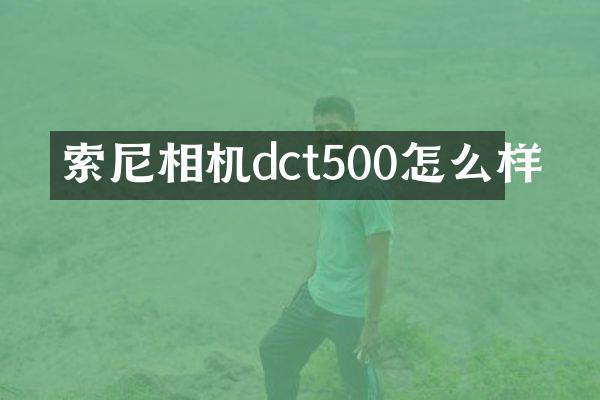 相机dct500怎么样