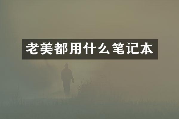老美都用什么笔记本
