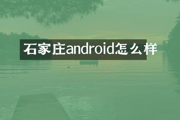 石家庄android怎么样
