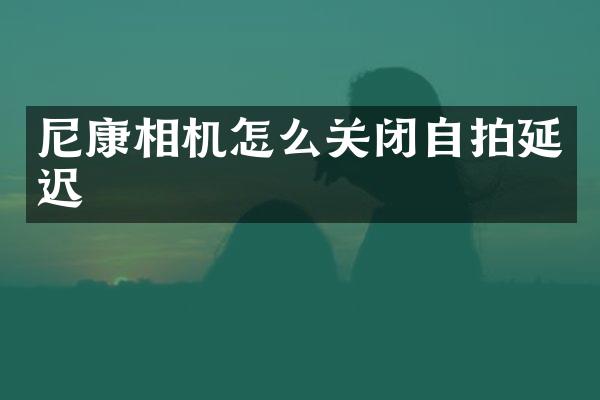 尼康相机怎么关闭自拍延迟