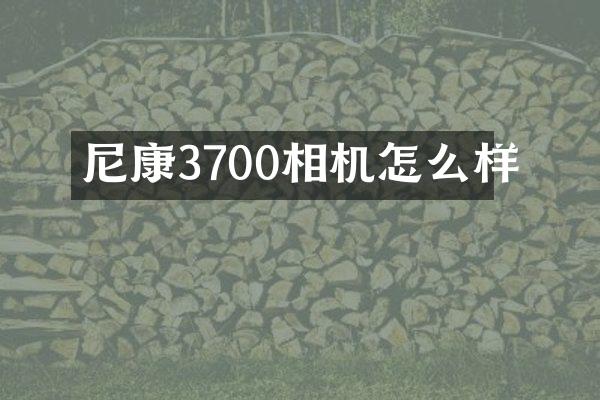 尼康3700相机怎么样