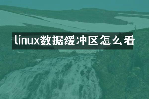 linux数据缓冲区怎么看