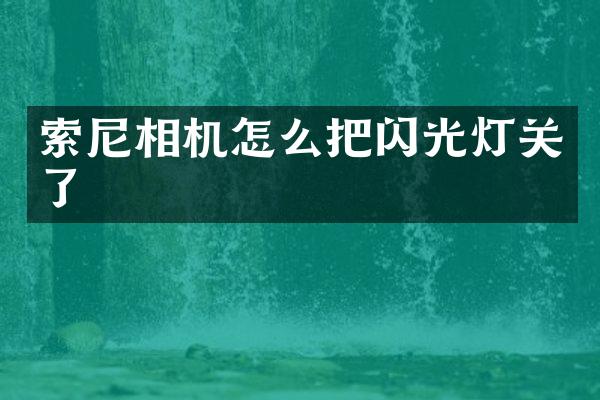 相机怎么把闪光灯关了
