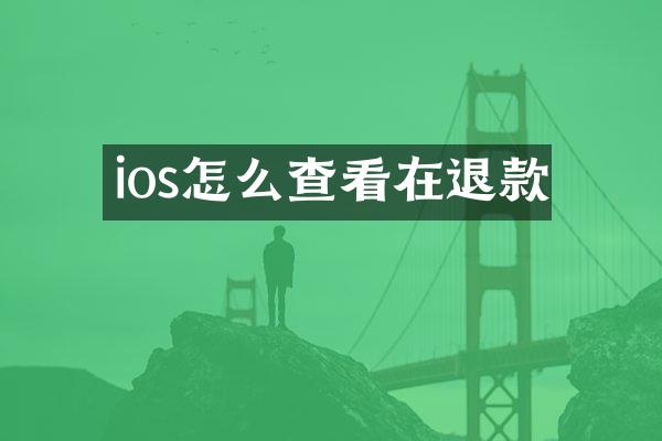 ios怎么查看在退款